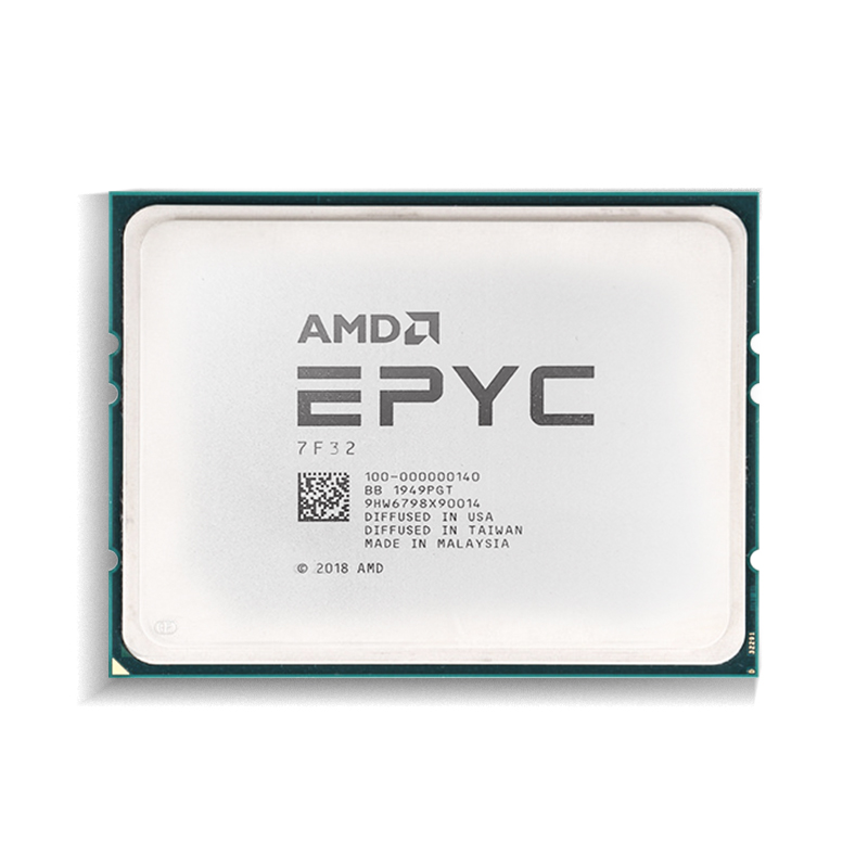 AMD EPYC™ 7F32 Up to 3.9GHz with 8 Cores
